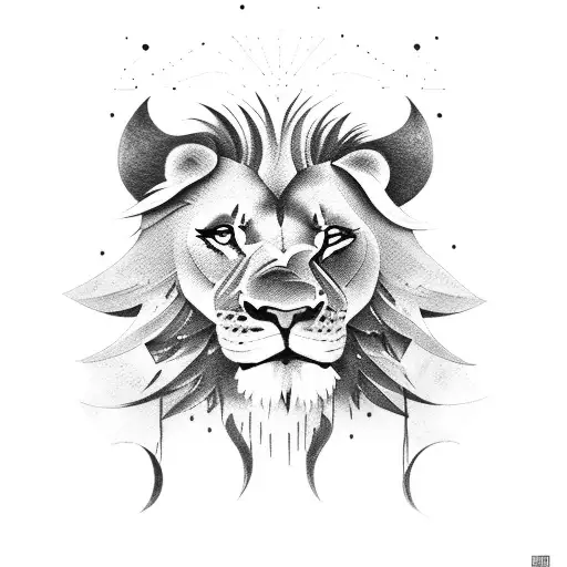 Orion holding lion by the throat tattoo design idea