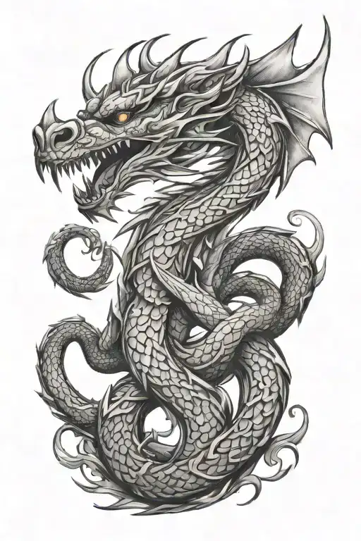 dragon and viking symbol tattoo design tattoo design idea