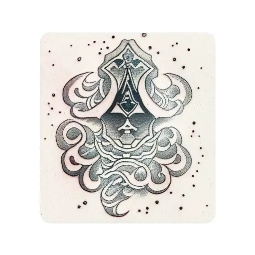 Ace of Spades card tattoo design idea