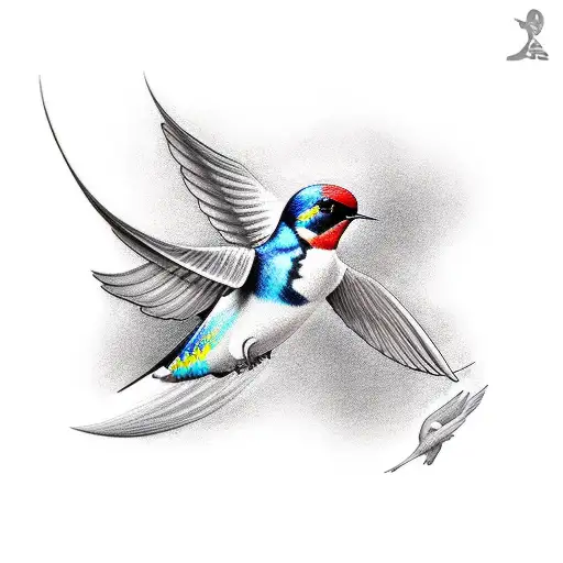 Swallow Bird tattoo design idea