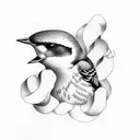 Swallow Bird tattoo design idea