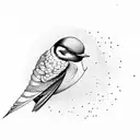 Swallow Bird tattoo design idea