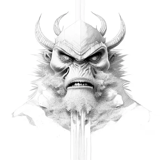 baraggan Bleach  tattoo design idea
