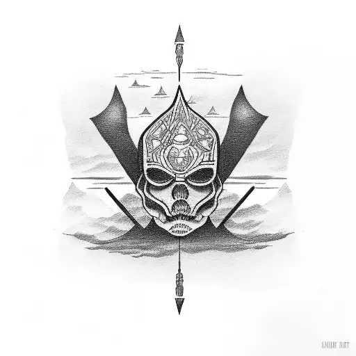 I am the master of my fate, I AM the captain of my soul tattoo design idea