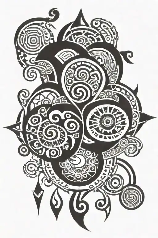 magic blessing tattoo design idea