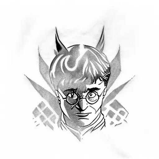 Harry Potter, cirque DU Soleil and marvel tattoo design idea