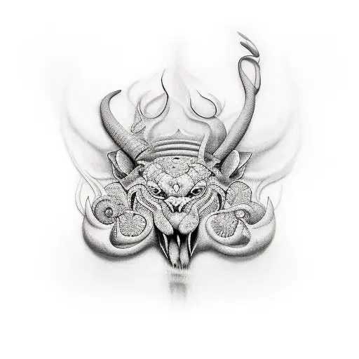 samuri tattoo design idea