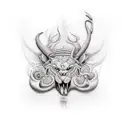 samuri tattoo design idea