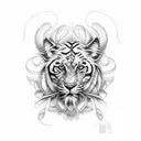 samuri tattoo design idea