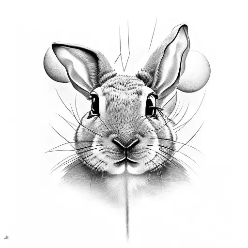 Bad Bunny tattoo design idea