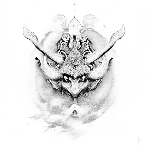 mahamrityunjay mantra tattoo design idea