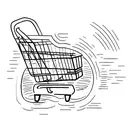 shopping cart tattoo design idea