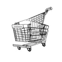 shopping cart tattoo design idea