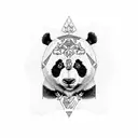 panda Bear , Mother tattoo design idea