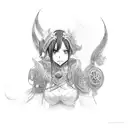 Erza Scarlet tattoo design idea