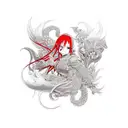 Erza Scarlet tattoo design idea