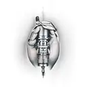 bionic arm tattoo design idea