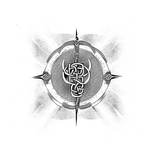 viking rune self empowerment tattoo design idea