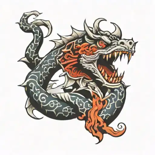 akainu's tattoo design inspired tattoo design idea