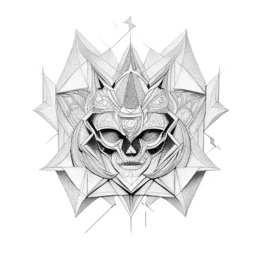 metatron 3d  tattoo design idea