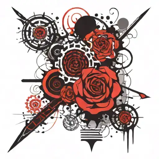 karma-sabr-moksha tattoo design idea