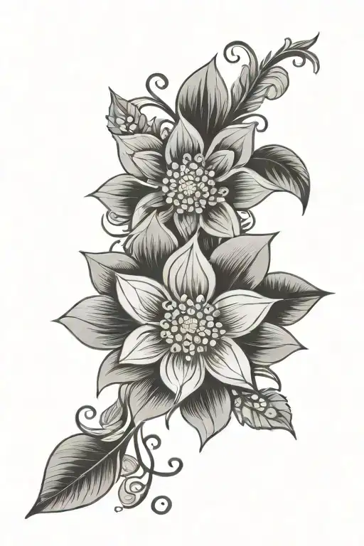 floral mandala tattoo design idea