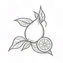 lemon tattoo design idea