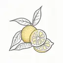 lemon tattoo design idea