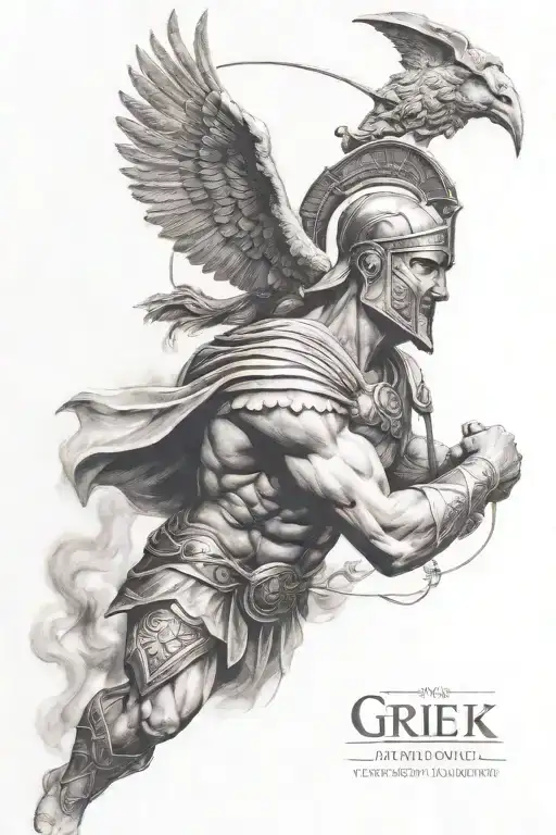 greek and spartan mythology tattoo tattoo design idea