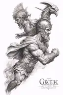 greek and spartan mythology tattoo tattoo design idea