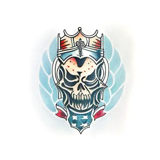 knight tattoo design idea