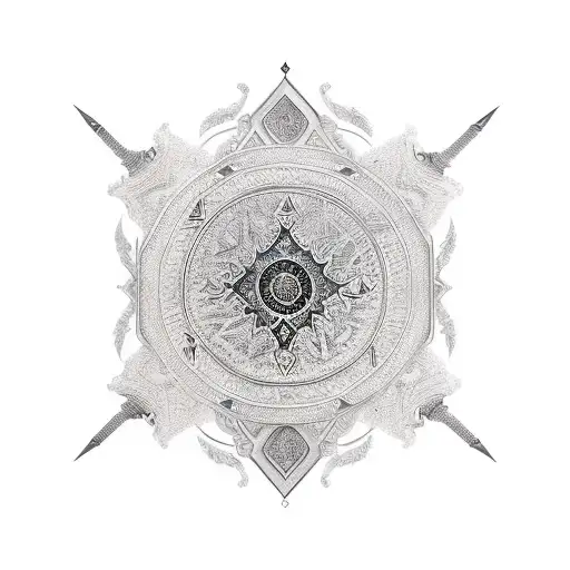 imam ali sword 313 tattoo design idea