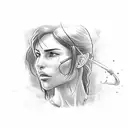 lara croft tomb raider tattoo design idea