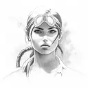 lara croft tomb raider tattoo design idea