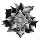 sacred geometry tattoo design idea