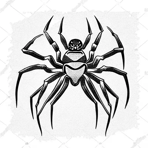 Spider tattoo design idea