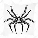 Spider tattoo design idea