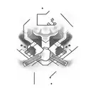 heartbeat with text grumpy tattoo design idea