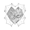 love friends unconditional  tattoo design idea