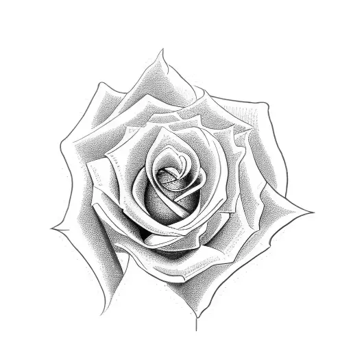 rose hand tattoo with a Taurus sign  tattoo design idea