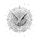 Maori arm and Chest  tattoo design idea