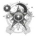 Orion constellation tattoo design idea