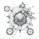 Orion constellation tattoo design idea