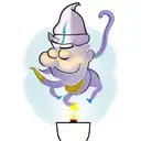 a genie coming out of a lamp tattoo design idea