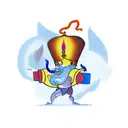 a genie coming out of a lamp tattoo design idea