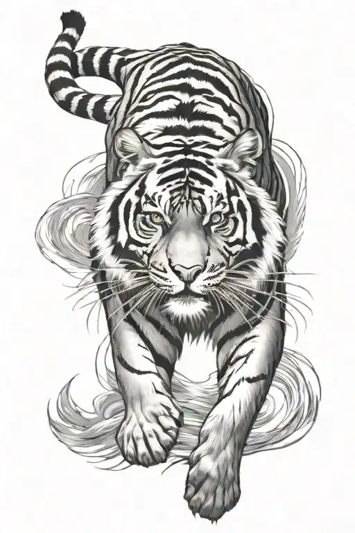 full back tiger tattoo backpiece   tattoo design idea