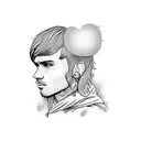 lil peep tattoo design idea