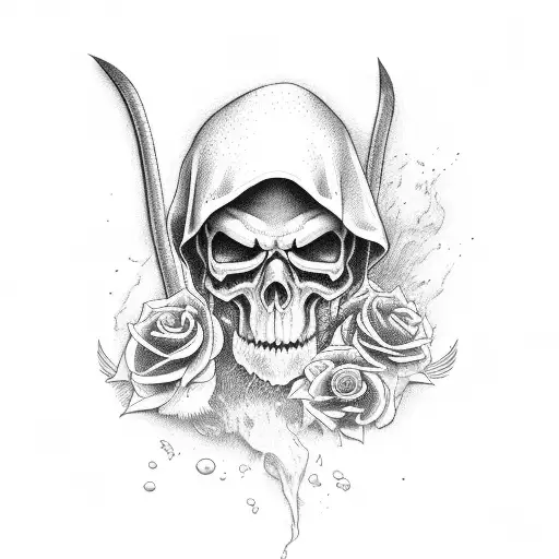Grim Reaper tattoo design idea