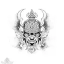 barong bali  tattoo design idea