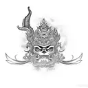 barong bali  tattoo design idea